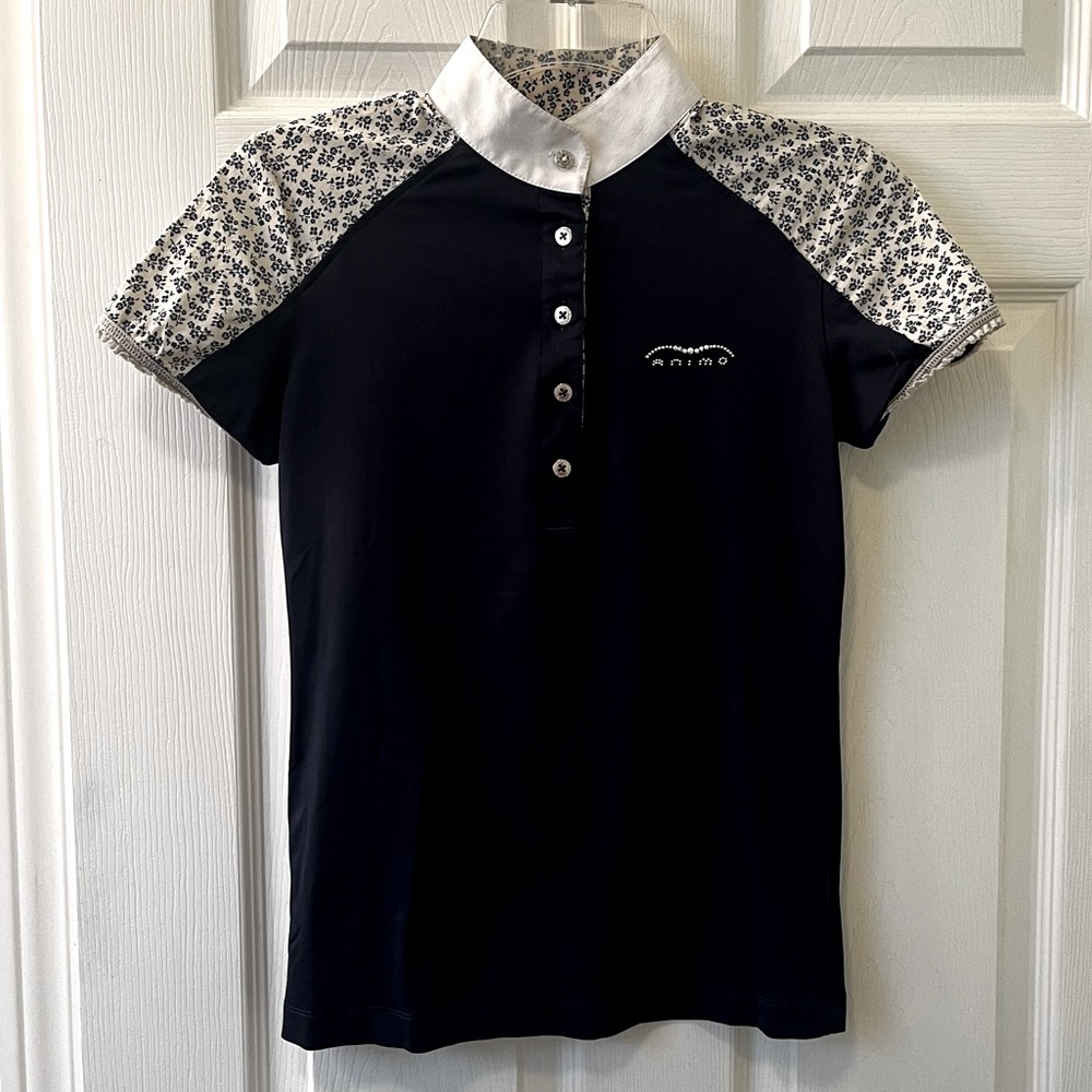 Animo Show Shirt Navy Blue Floral
